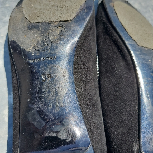 Chanel Black Kitten Heel Vintage Shoes Size 39 - Picture 6 of 10